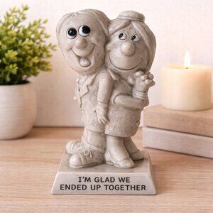 W&R Berries I'm Glad We Ended Up Together Figurine Vintage 1971 Couple Statue